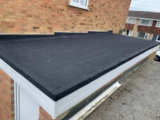 This is a photo of a flat roof installation. This work was carried out by Bicester Roofing